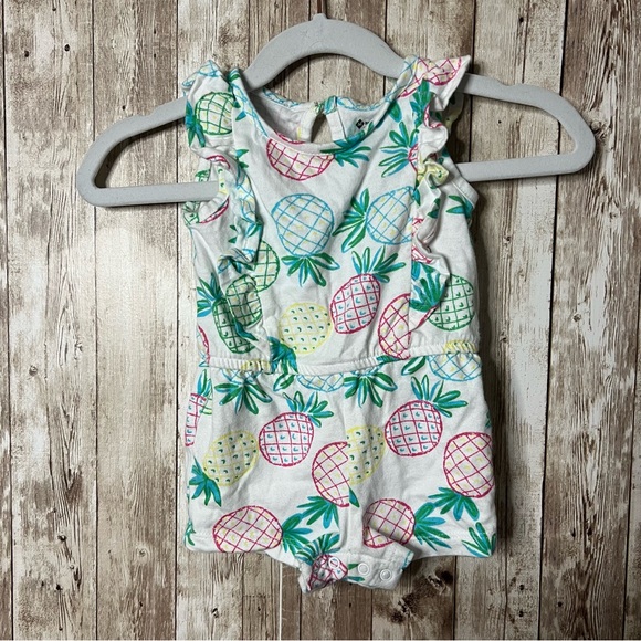 Baby Pineapple Print Romper – 0–3M 🍍👶 - Picture 1 of 2